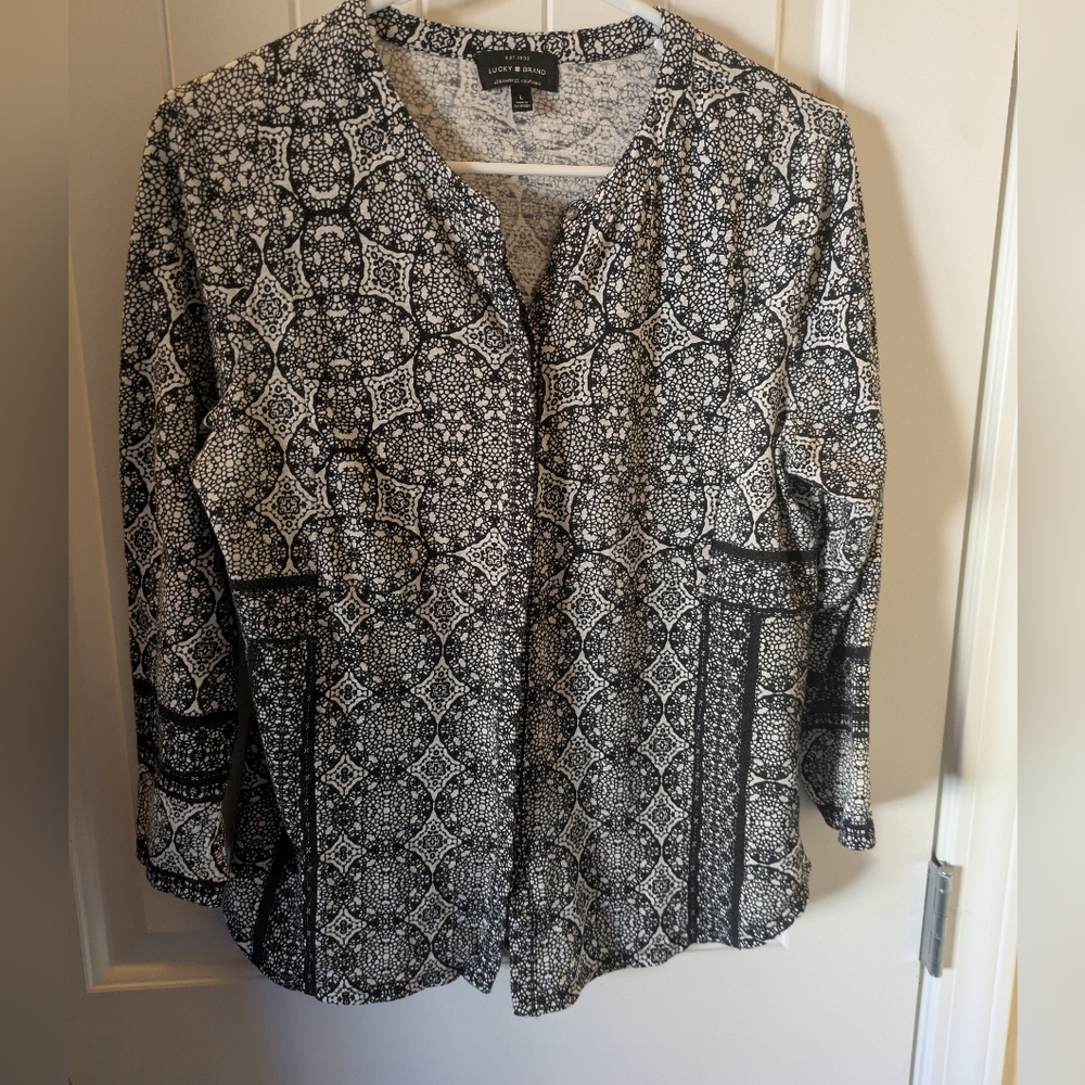Lucky Brand 3/4 sleeve top